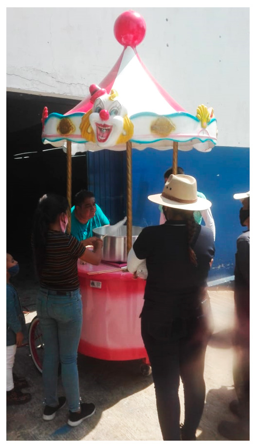 HErmoso carrito de algodones para todo tipo de negocio